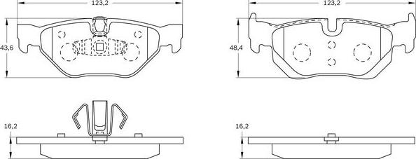 BOSCH 0 986 BB0 993 - Komplet Pločica, disk-kočnica www.molydon.hr