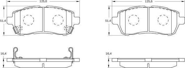 BOSCH 0 986 BB0 952 - Komplet Pločica, disk-kočnica www.molydon.hr