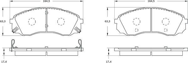 BOSCH 0 986 BB0 925 - Komplet Pločica, disk-kočnica www.molydon.hr