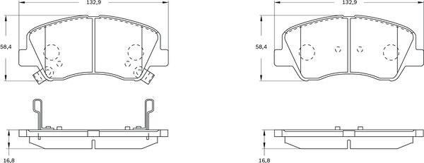 BOSCH 0 986 BB0 498 - Komplet Pločica, disk-kočnica www.molydon.hr