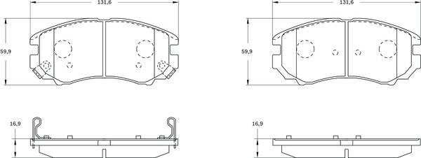 BOSCH 0 986 BB0 594 - Komplet Pločica, disk-kočnica www.molydon.hr