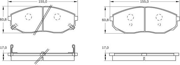 BOSCH 0 986 BB0 593 - Komplet Pločica, disk-kočnica www.molydon.hr