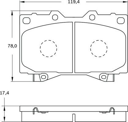 BOSCH 0 986 BB0 544 - Komplet Pločica, disk-kočnica www.molydon.hr