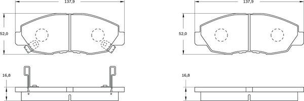 BOSCH 0 986 BB0 543 - Komplet Pločica, disk-kočnica www.molydon.hr