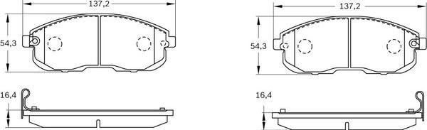 BOSCH 0 986 BB0 559 - Komplet Pločica, disk-kočnica www.molydon.hr