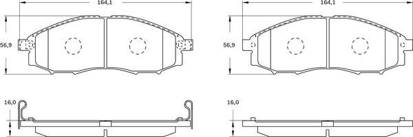 BOSCH 0 986 BB0 551 - Komplet Pločica, disk-kočnica www.molydon.hr