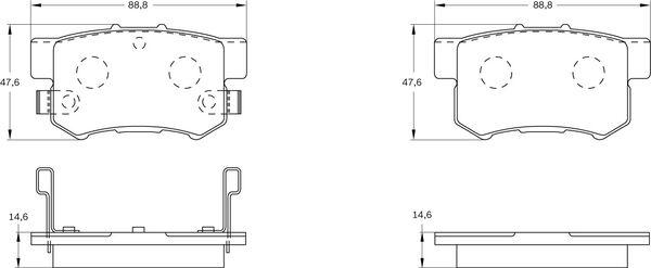 BOSCH 0 986 BB0 560 - Komplet Pločica, disk-kočnica www.molydon.hr