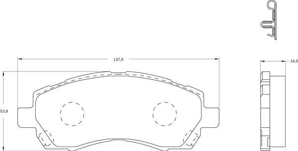 BOSCH 0 986 BB0 582 - Komplet Pločica, disk-kočnica www.molydon.hr