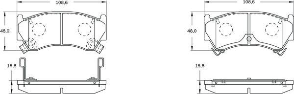 BOSCH 0 986 BB0 534 - Komplet Pločica, disk-kočnica www.molydon.hr