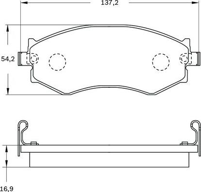 BOSCH 0 986 BB0 529 - Komplet Pločica, disk-kočnica www.molydon.hr