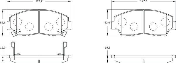 BOSCH 0 986 BB0 524 - Komplet Pločica, disk-kočnica www.molydon.hr