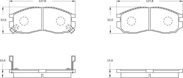 BOSCH 0 986 BB0 528 - Komplet Pločica, disk-kočnica www.molydon.hr