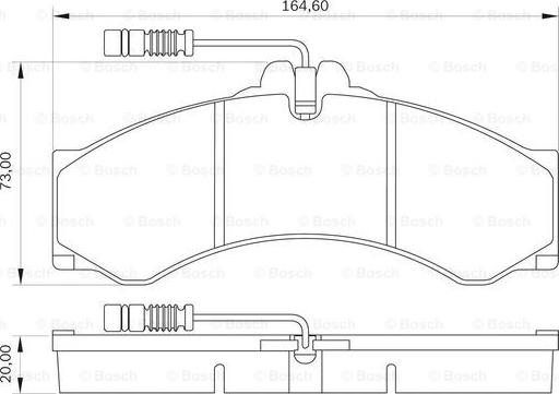 BOSCH 0 986 BB0 061 - Komplet Pločica, disk-kočnica www.molydon.hr