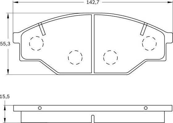 BOSCH 0 986 BB0 158 - Komplet Pločica, disk-kočnica www.molydon.hr