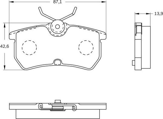 BOSCH 0 986 BB0 169 - Komplet Pločica, disk-kočnica www.molydon.hr