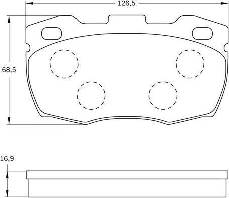 BOSCH 0 986 BB0 168 - Komplet Pločica, disk-kočnica www.molydon.hr