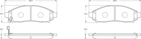 BOSCH 0 986 BB0 836 - Komplet Pločica, disk-kočnica www.molydon.hr