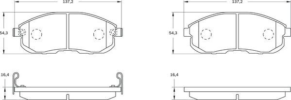 BOSCH 0 986 BB0 833 - Komplet Pločica, disk-kočnica www.molydon.hr