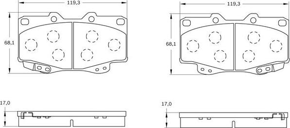 BOSCH 0 986 BB0 321 - Komplet Pločica, disk-kočnica www.molydon.hr