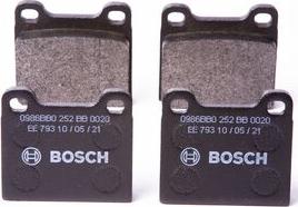 BOSCH 0 986 BB0 252 - Komplet Pločica, disk-kočnica www.molydon.hr