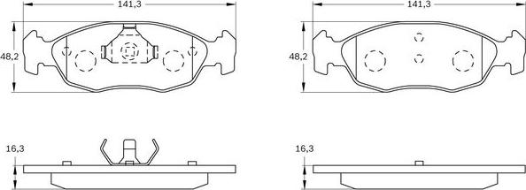 BOSCH 0 986 BB0 266 - Komplet Pločica, disk-kočnica www.molydon.hr