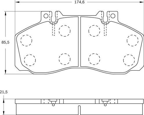 BOSCH 0 986 BB0 282 - Komplet Pločica, disk-kočnica www.molydon.hr