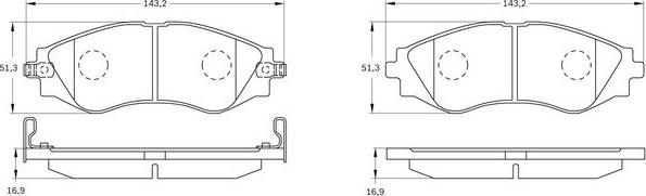 BOSCH 0 986 BB0 221 - Komplet Pločica, disk-kočnica www.molydon.hr