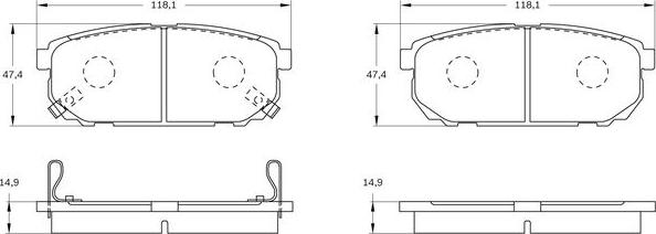 BOSCH 0 986 BB0 743 - Komplet Pločica, disk-kočnica www.molydon.hr