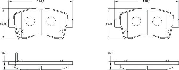 BOSCH 0 986 BB0 762 - Komplet Pločica, disk-kočnica www.molydon.hr