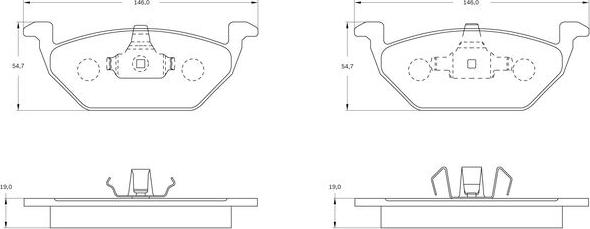 BOSCH 0 986 BB0 714 - Komplet Pločica, disk-kočnica www.molydon.hr