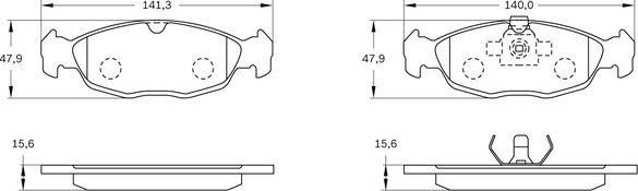 BOSCH 0 986 BB0 787 - Komplet Pločica, disk-kočnica www.molydon.hr