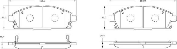 BOSCH 0 986 BB0 722 - Komplet Pločica, disk-kočnica www.molydon.hr