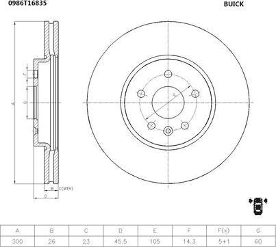 BOSCH 0 986 T16 835 - Kočioni disk www.molydon.hr