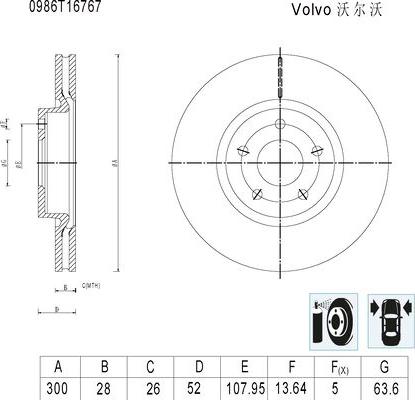 BOSCH 0 986 T16 767 - Kočioni disk www.molydon.hr