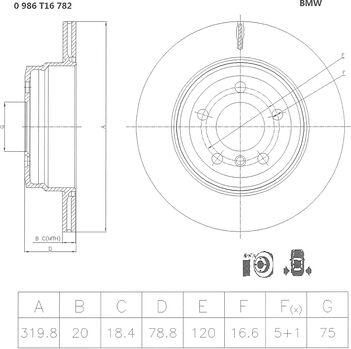 BOSCH 0 986 T16 782 - Kočioni disk www.molydon.hr