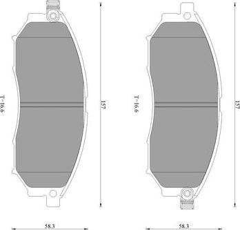 BOSCH 0 986 T11 036 - Komplet Pločica, disk-kočnica www.molydon.hr