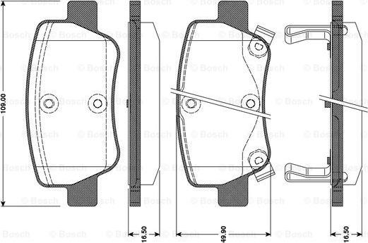 BOSCH 0 986 TB3 096 - Komplet Pločica, disk-kočnica www.molydon.hr