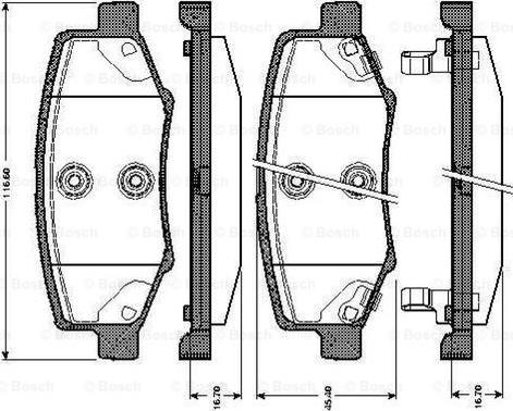 BOSCH 0 986 TB3 009 - Komplet Pločica, disk-kočnica www.molydon.hr