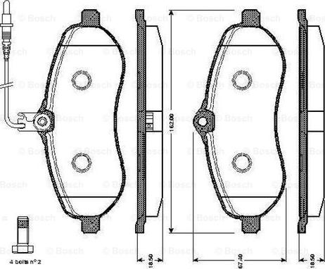 BOSCH 0 986 TB3 015 - Komplet Pločica, disk-kočnica www.molydon.hr