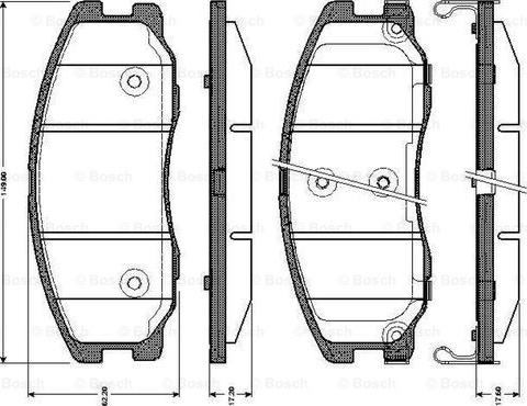 BOSCH 0 986 TB3 017 - Komplet Pločica, disk-kočnica www.molydon.hr