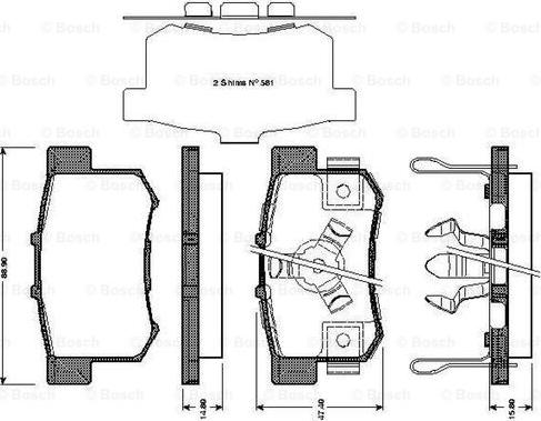 BOSCH 0 986 TB3 039 - Komplet Pločica, disk-kočnica www.molydon.hr