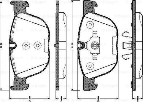 BOSCH 0 986 TB3 035 - Komplet Pločica, disk-kočnica www.molydon.hr