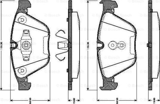 BOSCH 0 986 TB3 033 - Komplet Pločica, disk-kočnica www.molydon.hr