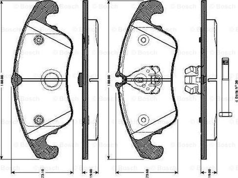 BOSCH 0 986 TB3 032 - Komplet Pločica, disk-kočnica www.molydon.hr