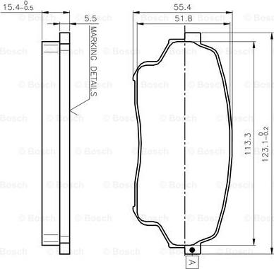 BOSCH 0 986 TB3 023 - Komplet Pločica, disk-kočnica www.molydon.hr