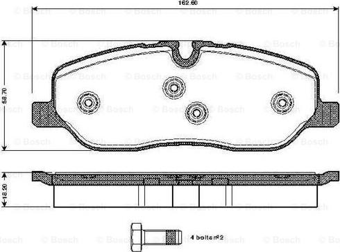 BOSCH 0 986 TB3 022 - Komplet Pločica, disk-kočnica www.molydon.hr