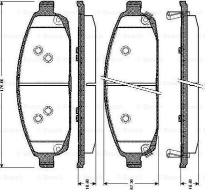 BOSCH 0 986 TB3 027 - Komplet Pločica, disk-kočnica www.molydon.hr