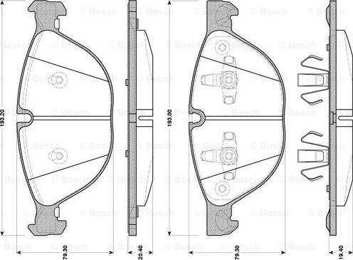 BOSCH 0 986 TB3 077 - Komplet Pločica, disk-kočnica www.molydon.hr