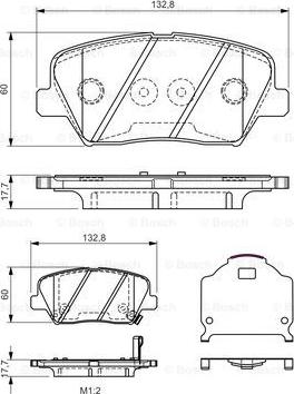 BOSCH 0 986 TB3 190 - Komplet Pločica, disk-kočnica www.molydon.hr