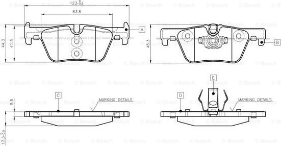 BOSCH 0 986 TB3 144 - Komplet Pločica, disk-kočnica www.molydon.hr